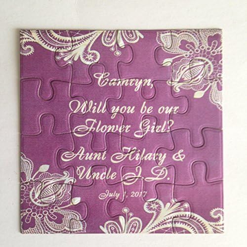 Bridesmaid proposal puzzle, Will You Be My Maid of Honor, Ask Flower Girl puzzle, Invitation puzzle, Be my Bridesmaid, Ask Bridesmaid PB000