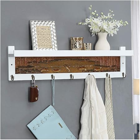 Tftree Regale Schwimmend Wandbefestigung Rustikale Dekoration Diy Mantel Mit Haken Zum Aufhangen Schwimmende Ecken Fur Schlafzimmer Wohnzimmer Bad Eingangsbereich Amazon De Kuche Haushalt