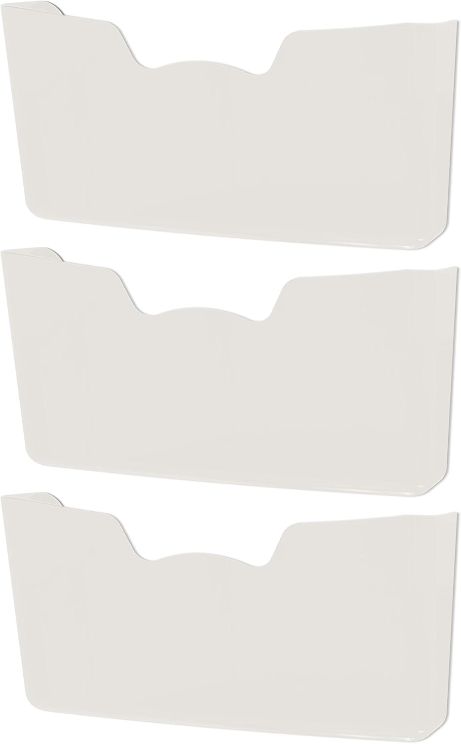 5 Pack - Simple Houseware Single Pocket Wall Mount File Holder, Assorted Color : Office Products