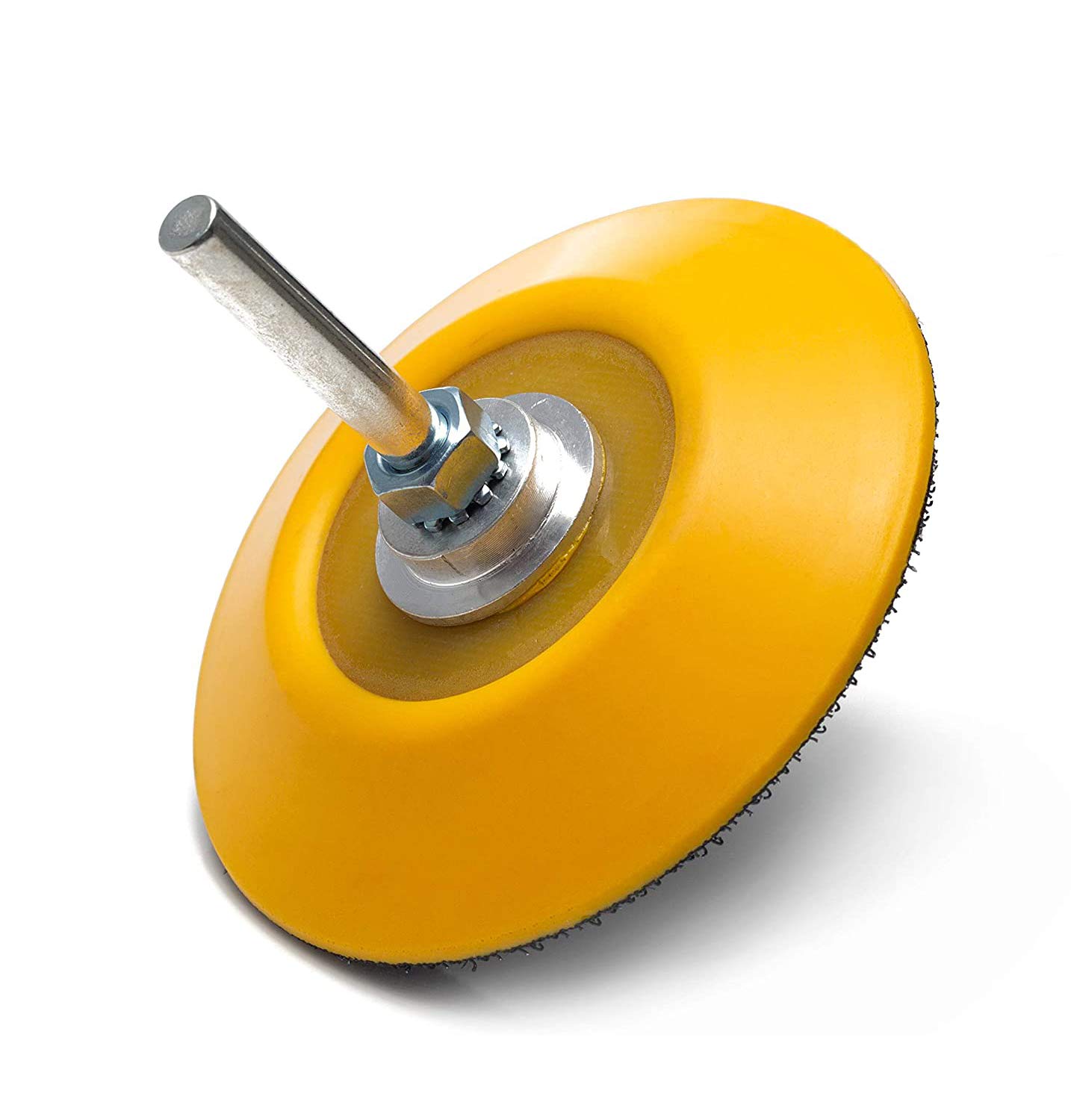 Glass Polish 3 inch (75mm) Backing Pad for Drill - Hook and Loop Rotary Backing Pad with Drill Attachment - GP12004