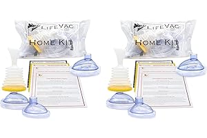 LifeVac Home Kit 2 Pack (Canadian Version) - Portable Suction Rescue Device, First Aid Kit for Kids and Adults, Portable Airw
