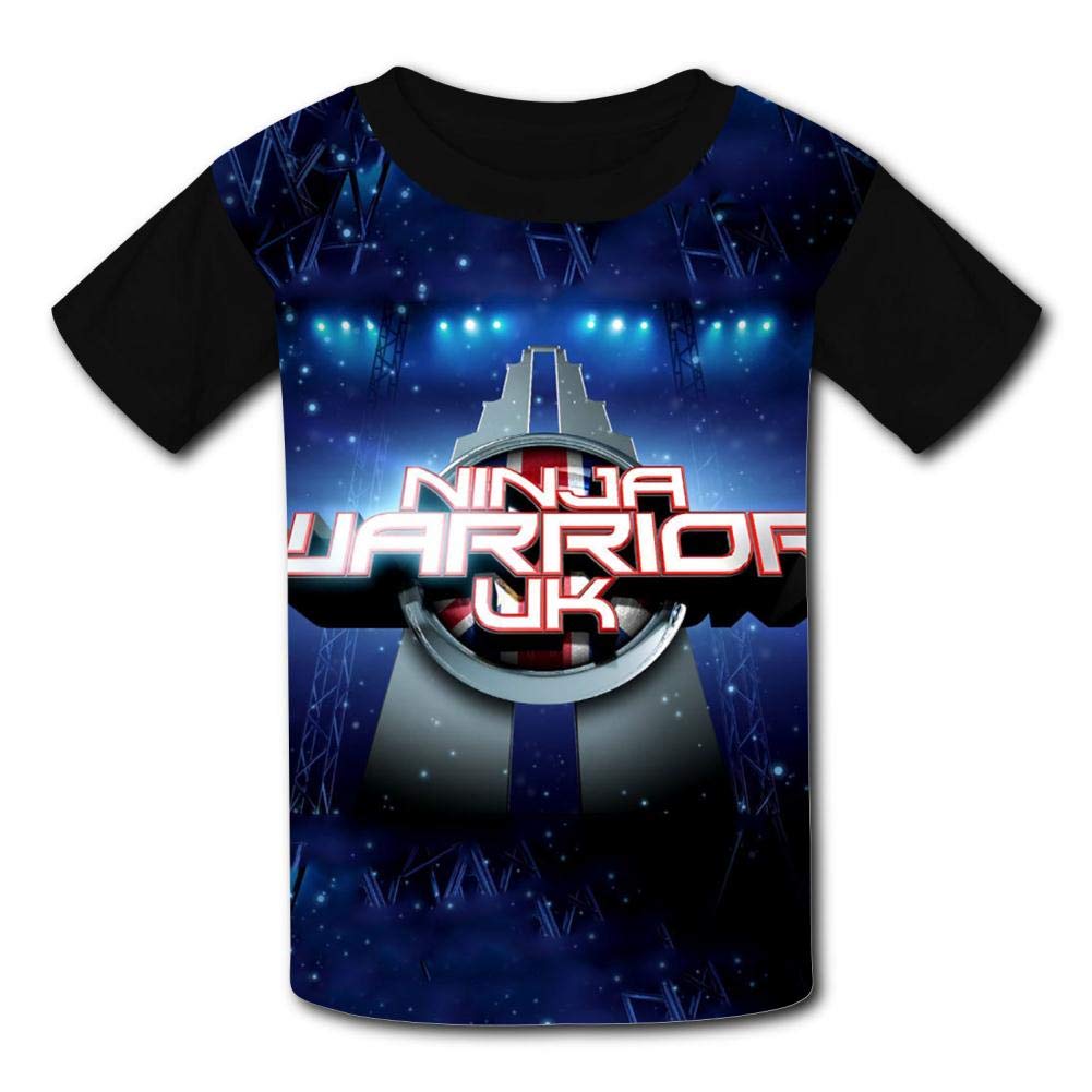 Unisex Kids American Ninja Warrior 3D Print T-Shirt Short Sleeves Tee Creative