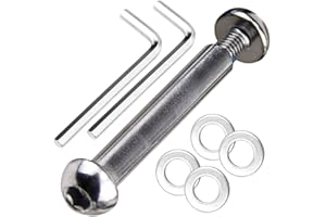 OTFAITP M8 8mm x 28mm-86mm 8.8 Grade Carbon Steel Axle Allen Screw Bolt Set for Front Rear 2 3 4 Wheel Stunt Scooter Dash Teen/Adult Kick Scooter-800+lb Capacity