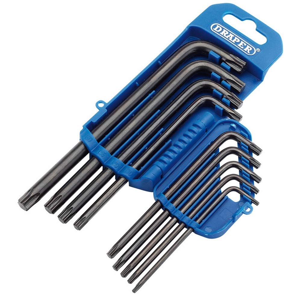 Draper TX-STAR® Torx Hex Key Set (9 Pieces) | Security Allen Key Star Torx Set | 33743