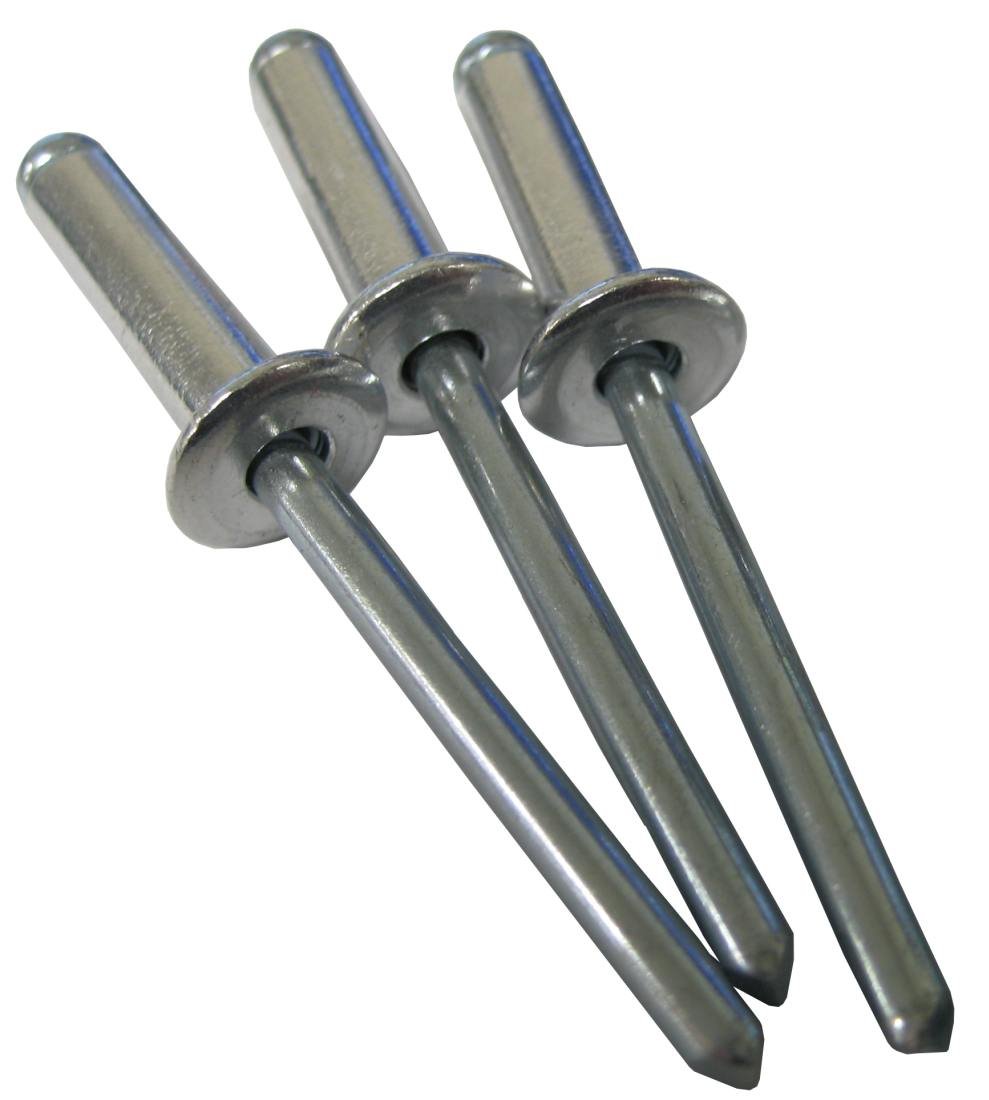 Steel Blind Rivet with A Steel Mandrel, Dome Head, 5/32" Diameter X