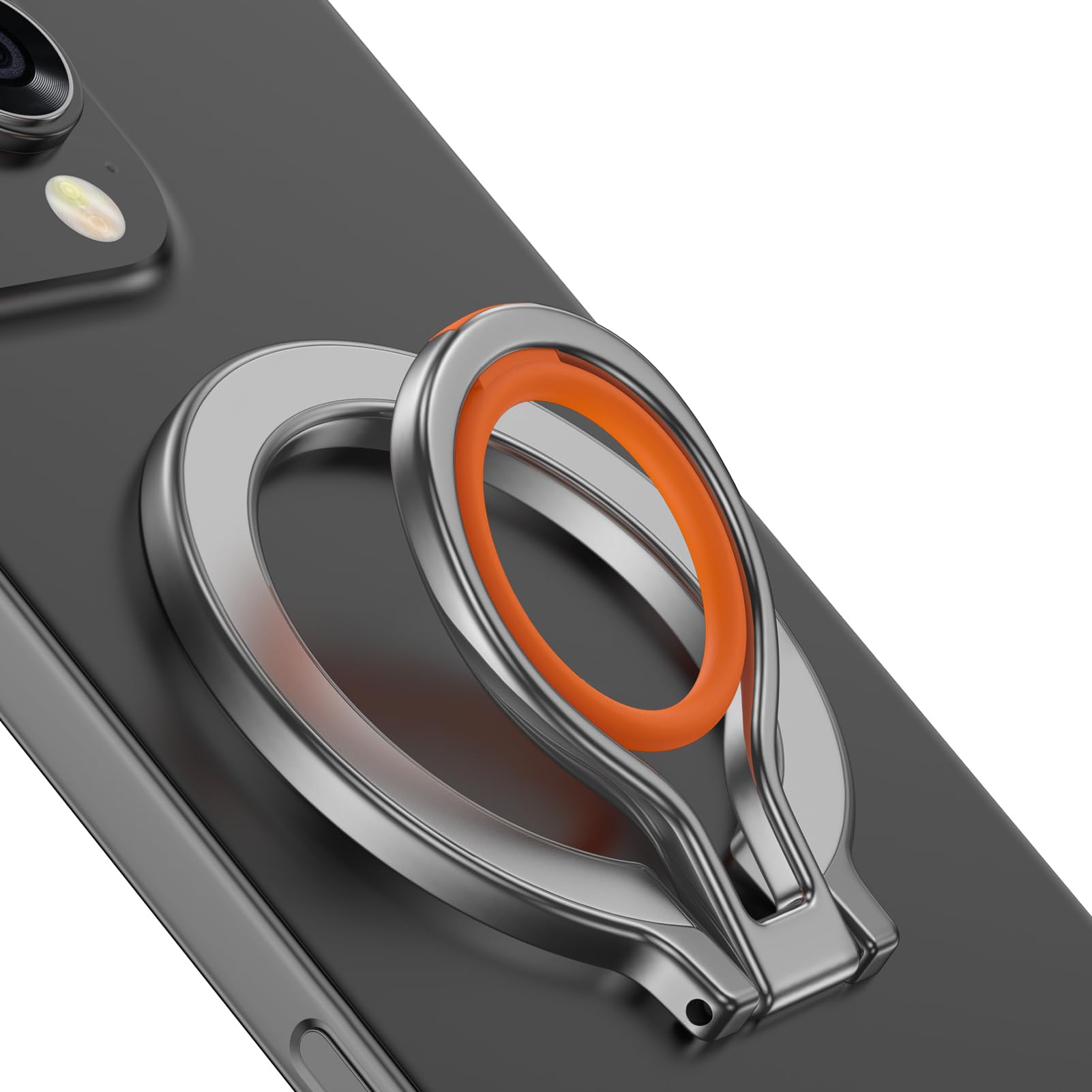 Magnetic Phone Grip Holder for MagSafe, Adjustable Finger Ring Loop Grip MagSafe Ring Stand Holder Kickstand Compatible with iPhone 17 Air 16e 16 15 Pro Max 14 13 12 Accessories, Samsung, Google Pixel