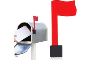 TRASYLPH Red Mailbox Flag Replacement Kit - Professional Multi-Directional for Wall-Mount and Post-Mount Mailboxes, No Tools Required, Easy Assembly