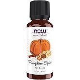 NOW Essential Oils, Pumpkin Spice Oil Blend, Pleasant Sweet Spice Scent With Warm and Calming Attributes, 1-Ounce