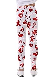 Timemory Girls Christmas Chic Leggings 3D Print