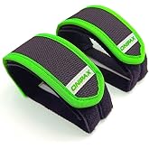 ONIPAX Bike Pedal Straps Adjustable 3 Layer Toe Clips 2 Pack | Triple Layer Nylon, Fixed Gear Road BMX Cycling, Secure Foot Hold Alignment, Non Slip Wear Resistant Tape