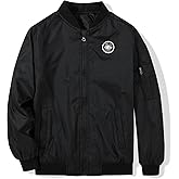 JOYSON Kid Boys Bomber Jackets Windproof Flight Jacket Outdoor Windbreaker Spring Fall Outerwear Jacket