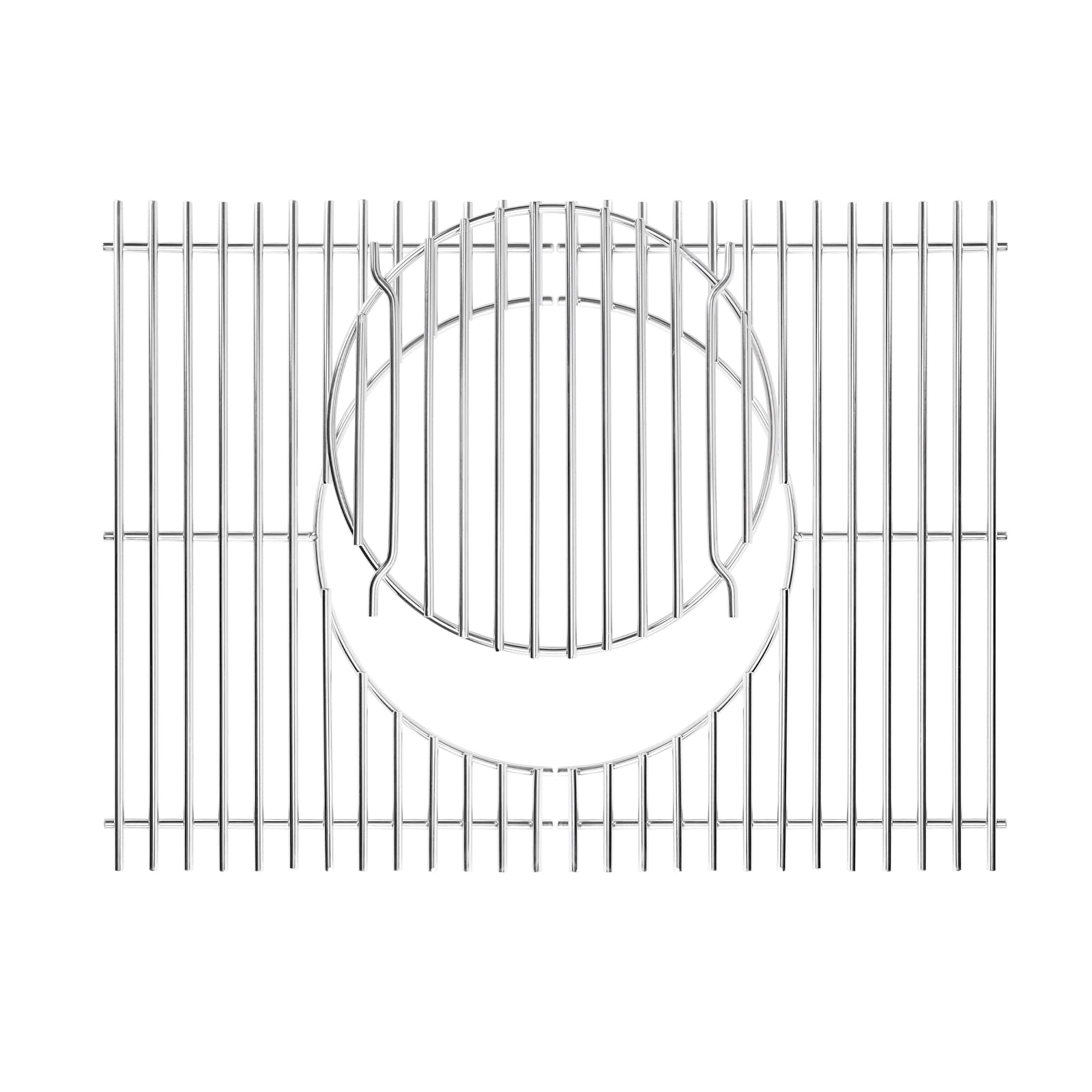 GFTIME 44.5 cm Stainless Steel Cooking Grates 7638 for Weber Spirit I II 300 Series, Spirit E/S-310, 320, 330, Spirit 700, Weber SmokeFire EX4/EX6, Genesis Silver/Gold/Platinum B/C, Genesis 1000-3500,