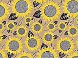 Sunflower Fields Gift Wrap Paper Flat Sheet - 24