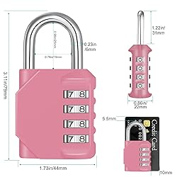 ZHEGE Combination Lock, 4 Digit Combination Padlock