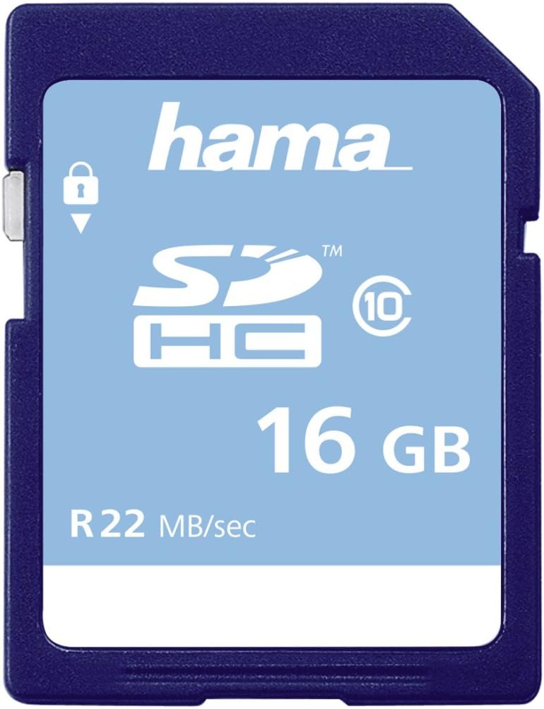 Hama 16GB SDHC Card Class 10 High Speed Gold 22MB/s
