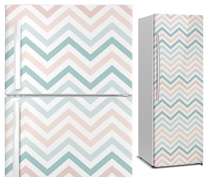 Vinilos para Neveras y Frigoríficos con Diseño de Rayas en Colores ...