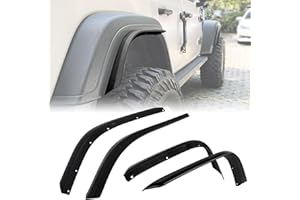 Fender Flares Compatible with 2018-2024 Jeep Wrangler JL JLU 4 Doors Front & Rear Wheel Fender Liner (Only Fit Low Clearance 