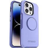 OTTERBOX Apple iPhone 14 Pro Otter + Pop Symmetry Series Antimicrobial Case - Periwink (Purple) (77-88760), Durable Protection, Swappable PopTop