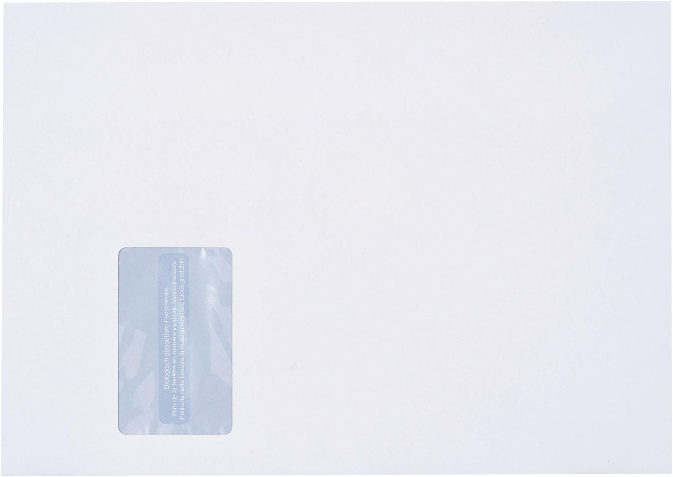 ELCO Proclima FSC CO2 C4 Neutral Recycling Wallet Envelopes Peel and Seal 120GSM with 55x99mm Left Window (Box of 250) - White