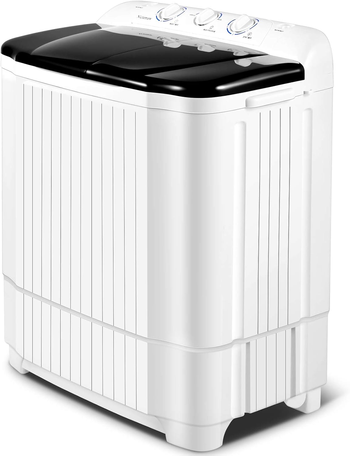 Kazigak Portable Washing Machine - 15.5 Lb Capacity Twin Tub, Semi-Automatic Washer & Spin Dryer, Compact For Apartment, Dorm, RV (28.2x17.2x39 In)