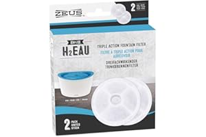 Zeus H2EAU Triple Action Fountain Filters - 2 Pack