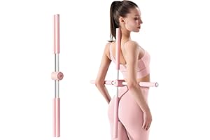 ROENAE Yoga Stick - Posture Corrector Stick - Posture Rod - Back Crack Corrector - Child Adult Hump Corrector - Neck Hump Corrector - Yoga Stick Posture Corrector - Back Crack Corrector - Back Bulger31.8in