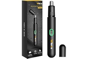 Winsea Precision Nose Hair Trimmer – 360° Safe & Efficient Electric Trimming, USB Rechargeable, Waterproof, for Nose, Ear, Eyebrows, and Beard Grooming