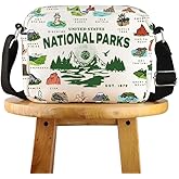 POFULL National Parks Checklist Gift Traveler Gift National Park Hiking Gift US National Park Corssbody Bag