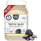 GL TRUFFLE GOURMET LINE - Parmigiano Reggiano Truffle Cheese Sauce, 33.5 oz | Pasta Sauce in Large Jar made with Parmigiano Reggiano PDO, Chopped Summer Truffle and Juice for Toppings, Product of Italy