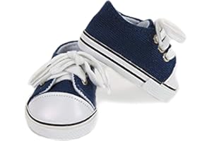 American Fashion World Navy Sneaker for 18-Inch Dolls | Premium Quality & Trendy Design | Dolls Shoes | Shoe Fashion for Dolls for Popular Brands