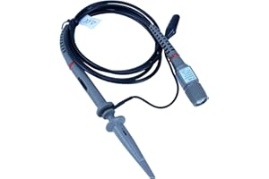 Hantek Universal Oscilloscope Probe with Accessories Kit 200MHz Oscilloscope Clip Probes with BNC to Test Lead Kit 1X 10X (PP-200)
