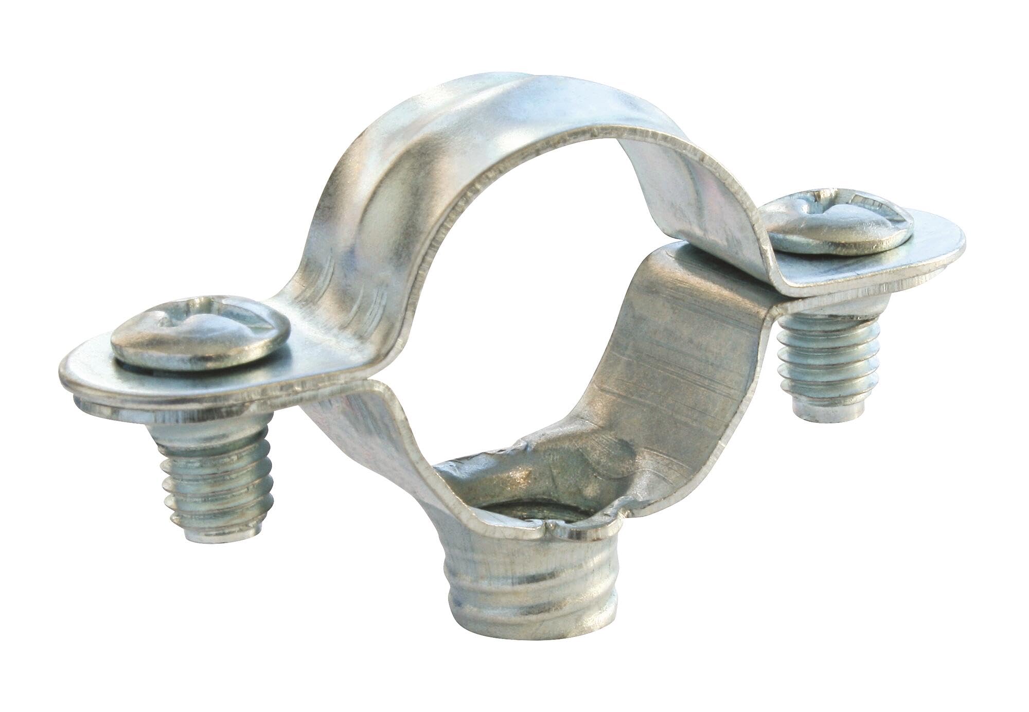 SOMATHERM //2115-16-10, Simple clamp Made of Nickel-Plated Steel Diameter 16 mm, Pack of 10, economical Solution for Fixing Rigid Tubes, Durable and Resistant, Gray