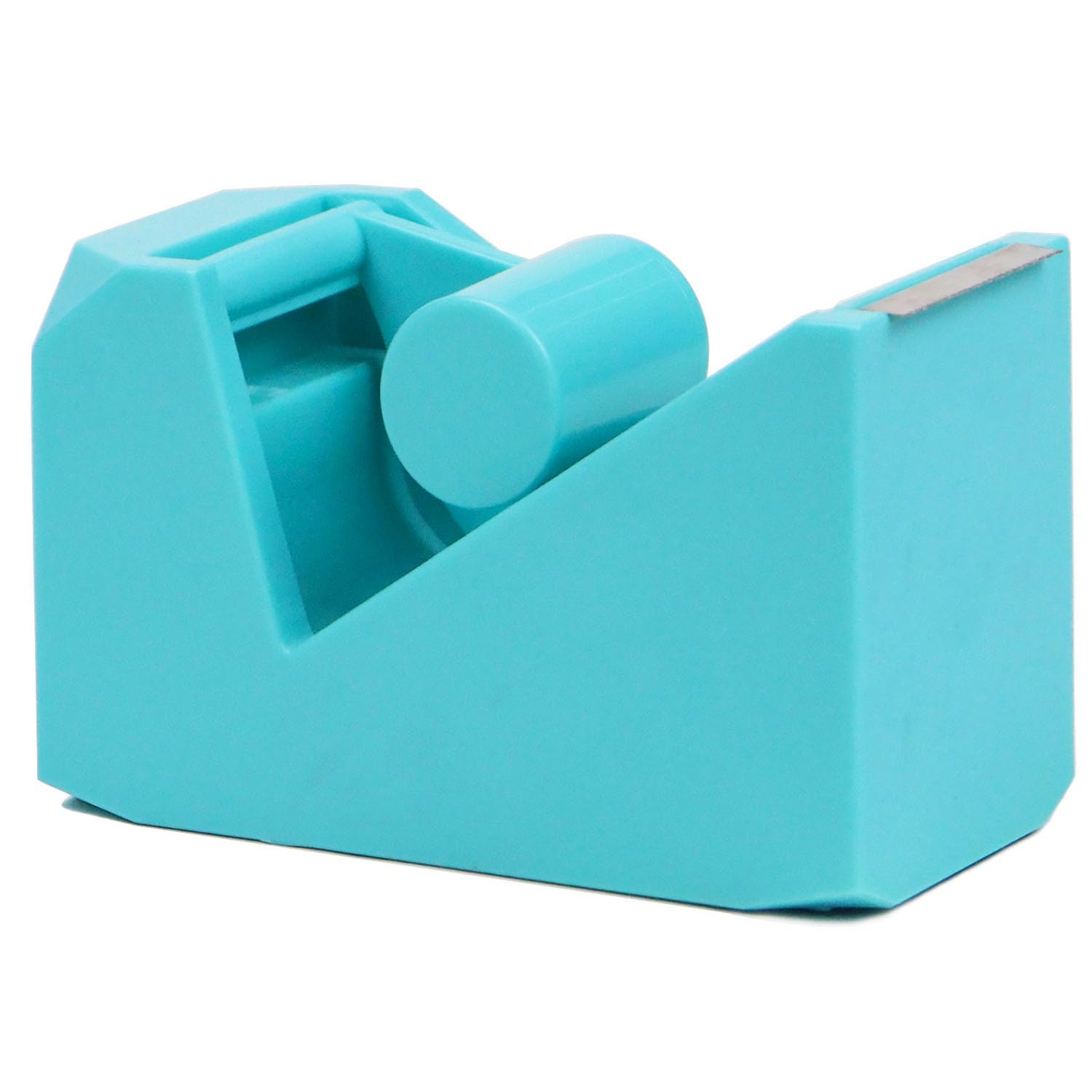 QILIMA Desktop Tape Dispenser with Weighted Non-Skid Base, Cute Office Tape Dispenser, Sky Blue
