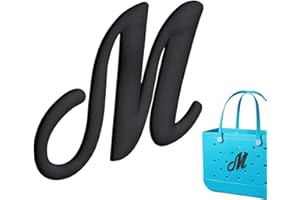 FANCHARMS Bag Charms for Bogg Bag Accessories, Customizable Alphabet Letters for Bog Bag Original Models Rubber Beach Tote-(Pink/White/Black) Letters