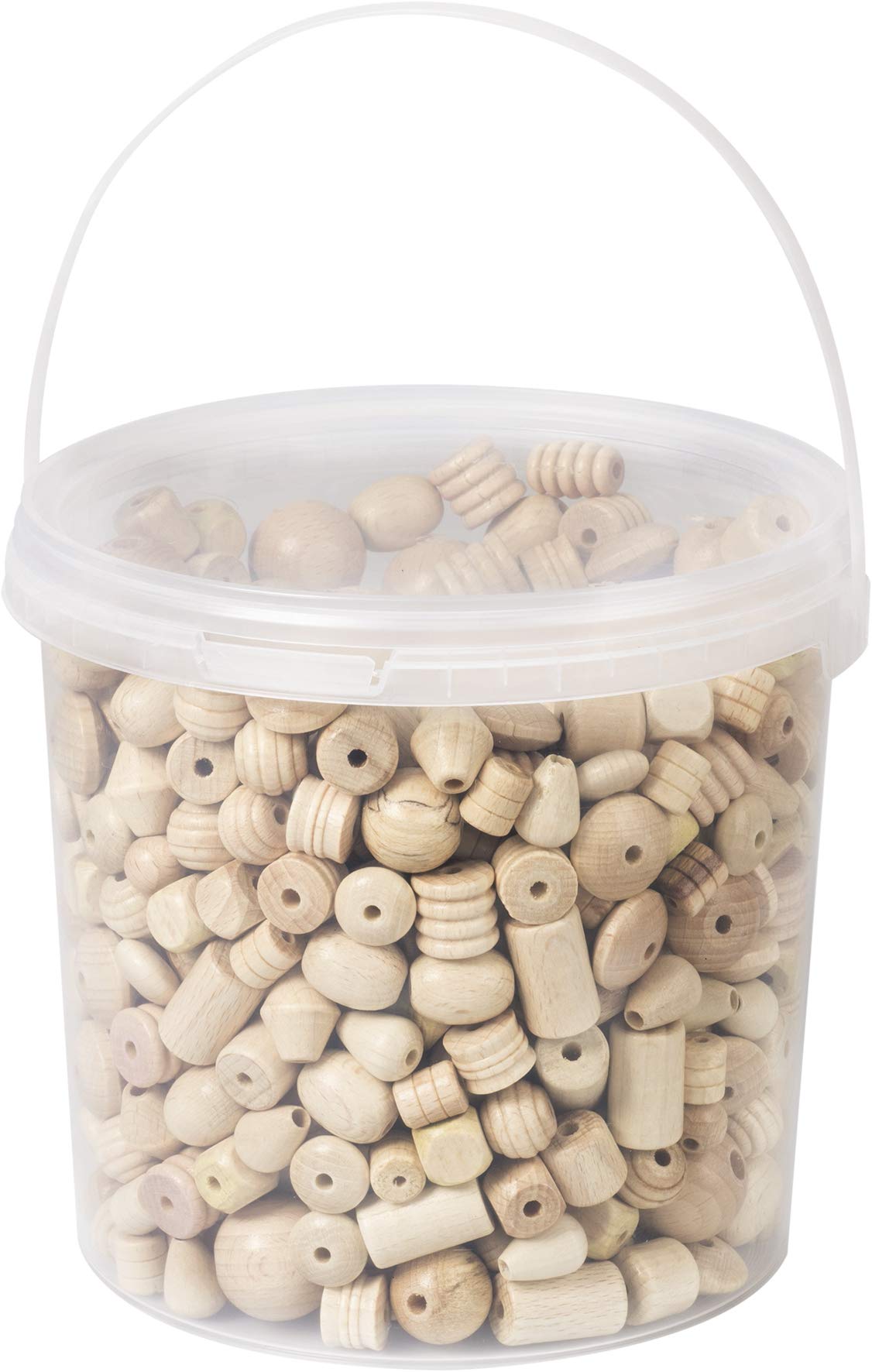 Knorr Prandell 216039903 Knorr pr-216039903 Wooden Beads in Bucket 2.5 litres, Natural, Semi-Matt Natural, Semi-Matte