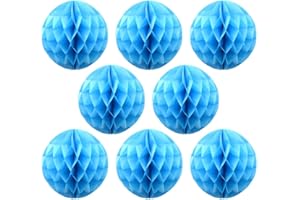 Ruidee 8 Pieces Paper Honeycomb Balls Tissue Paper Flower Balls Party Backdrop Decoration for Weddings, Birthday Parties, Bab