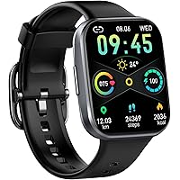Smart Watch for Men Women, 2022 Fitness Tracker 1.69" Touch Screen Smartwatch Fitness Watch 25 Sports IP68 Waterproof, Heart