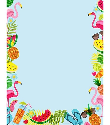 海がきおえる　パンフレット Amazon.com : Great Papers! Luau Letterhead, 80 Count, 8.5