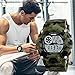 FANMIS Men's Digital 50M Waterproof Electronic Sport Watch Rubber Band Army Military 24H Time LED Light 164FT Water Resistant Calendar Date Day Watches (C Green)