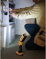 DEWALT DCL050-XJ 18V XR Yellow LED Area Light Bare Unit Multi-Position Hook view 5