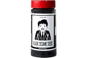 BAKERS CLUB EST 1991 Premium Black Sesame Seeds 8.5oz - for Sushi, Tuna, Stir Fry, Bread, Poke Bowls - Kosher, Gluten Free, Rich in Sesame Oil - Ideal for Toasting, Cooking, Baking Bakers Club