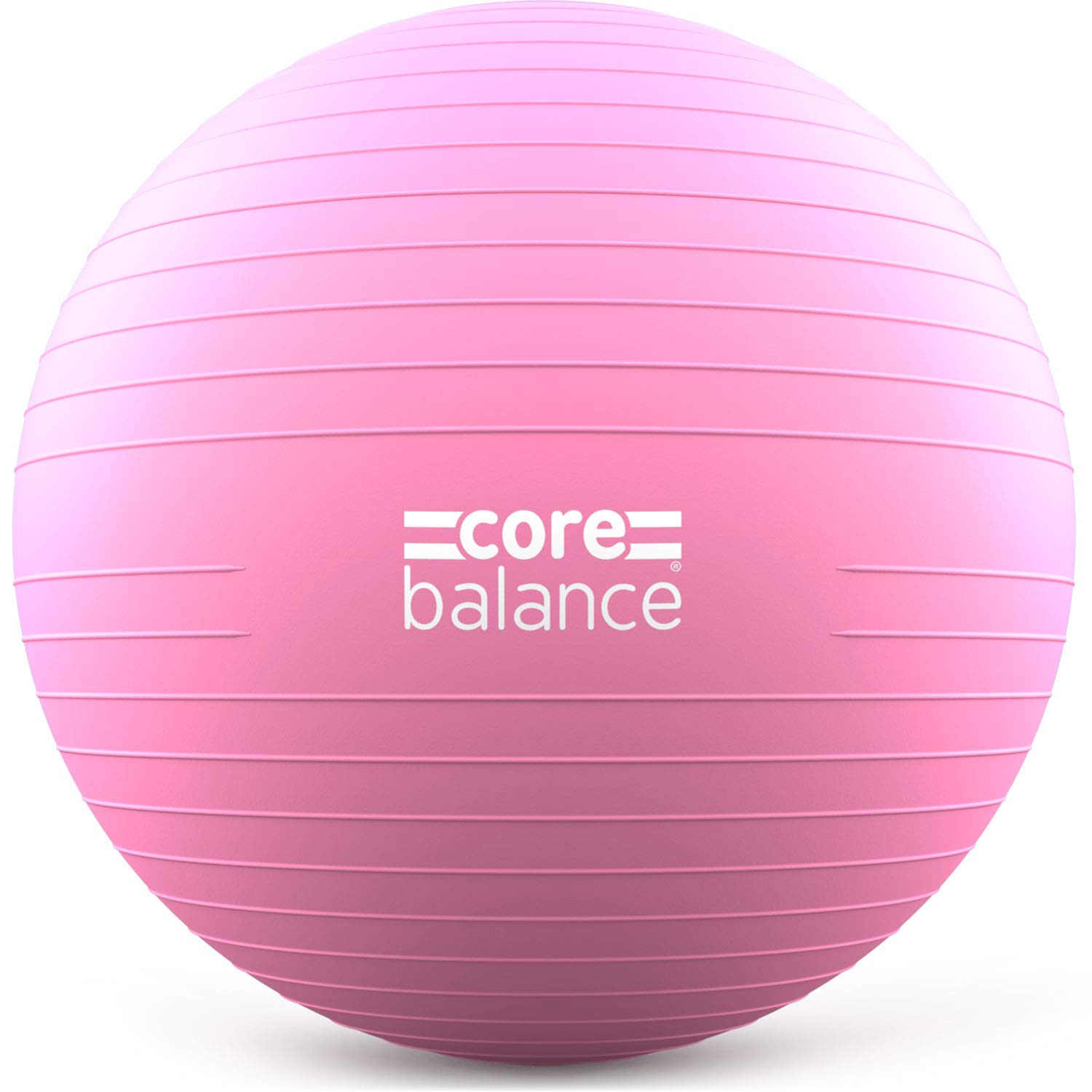 Core Balance Anti Burst Gym Ball, 45-85cm With Hand Pump (85cm, Pink)