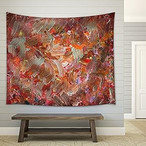 Analog Painted Background Texture - Brushstrokes - Fabric Wall Tapestry Home Decor - 51x60 inches