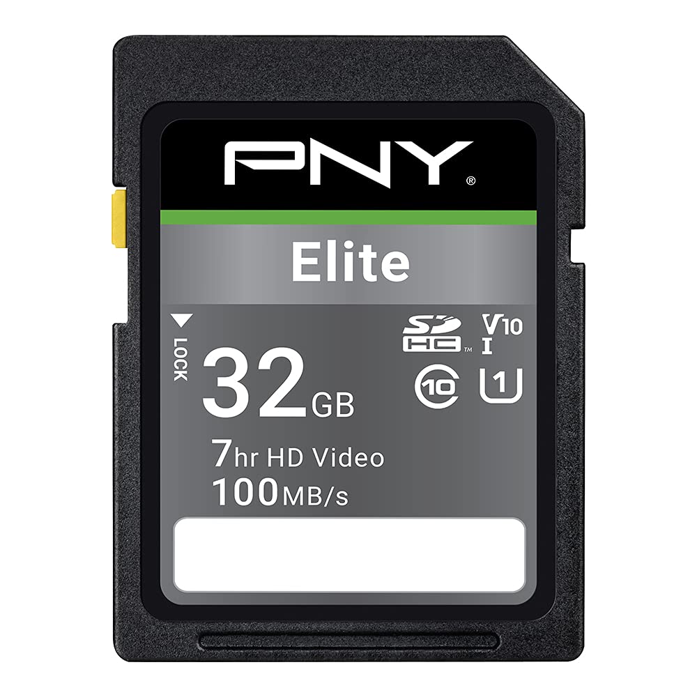 PNY Elite SDHC card 32GB Class 10 UHS-I U1 100MB/s
