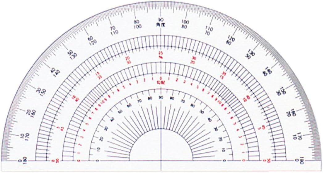 Dorapasu semicircular protractor acrylic 30cm 16507 (japan import)