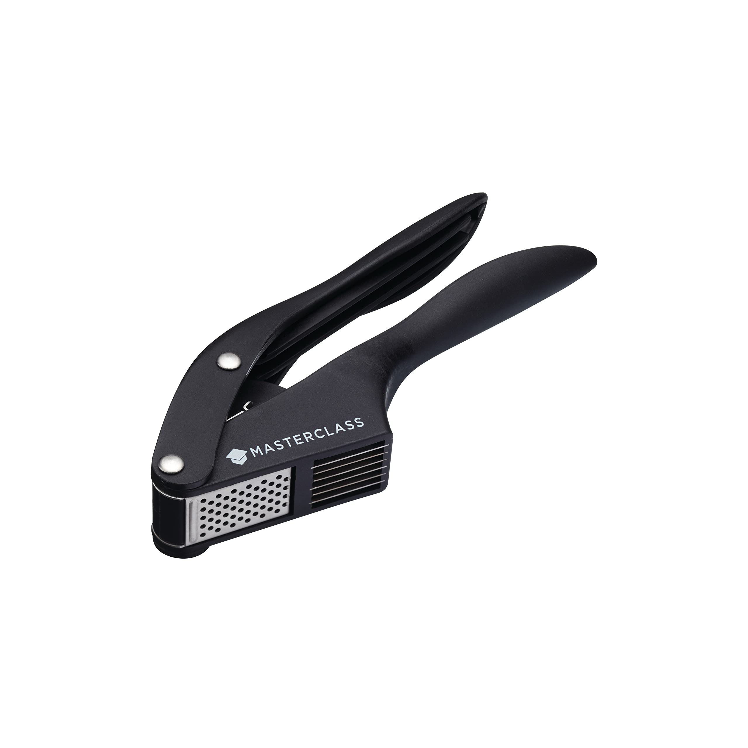 MasterClass Garlic Press and Slicer, Black
