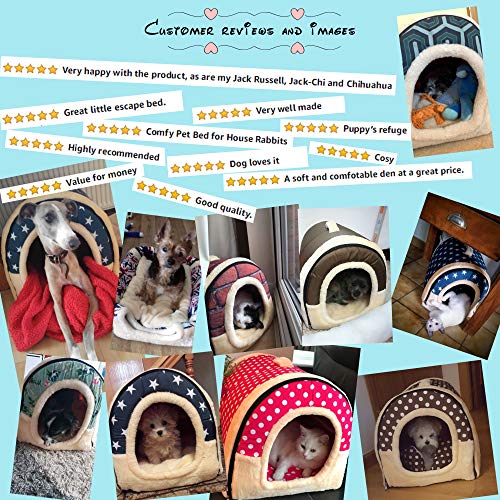 ANPPEX Indoor Dog House, Large Dog Cave Bed, Outdoor Cat House