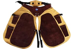 PRORIDER Pro Equine Western Leather Fully Adjustable Horse Farrier Apron Fits All 23116