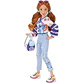 Disney ILY 4EVER Fashion Dolls Red Hair Stitch 11.5" Tall with 13 Points of Articulation, Two Complete Mix-and-Match Outfits and Mickey Ring for You!