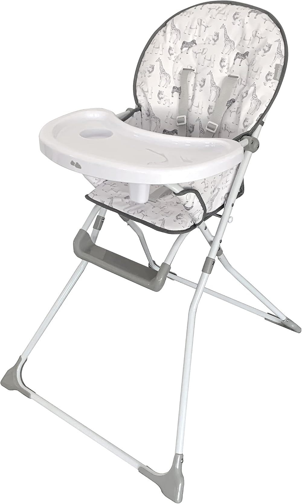 My Babiie MBHC1 Compact Highchair Safari 5kg Foldable Easy Clean